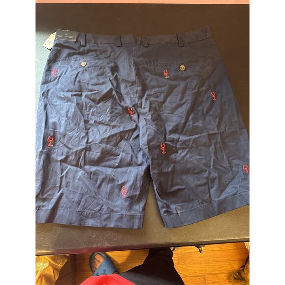 Brooks Brothers Shorts Mens Size 38 Blue Flat Front Bermuda Crabs NWT - Picture 7 of 9